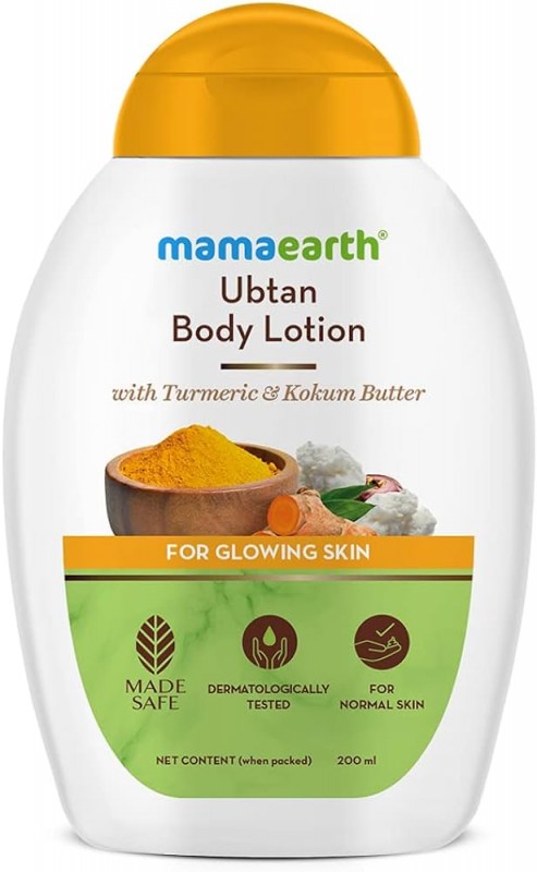 Mamaearth Ubtan Body Lotion with Turmeric & Kokum Butter for Glowing Skin – 200 ml