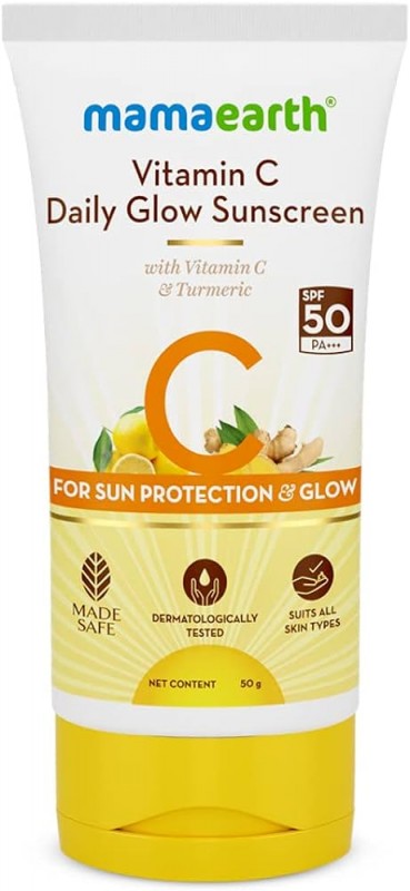 Mamaearth Daily Glow Sunscreen SPF 50 PA+++-50 gram