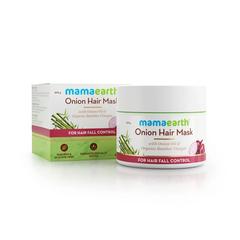 Mamaearth Onion Hair Mask For Hair Fall Control - 200g