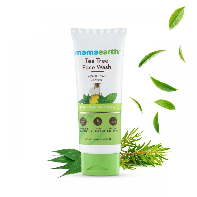 Mamaearth Tea Natural for Acne & Pimples Wash 100 ml