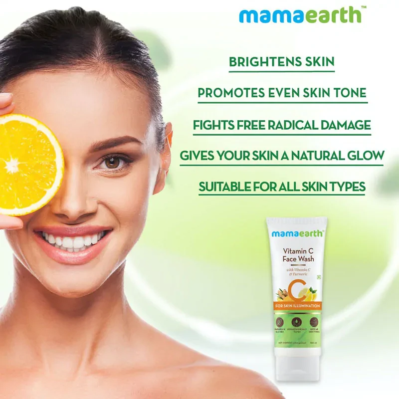 Mamaearth Vitamin C Face Wash - 100 ml